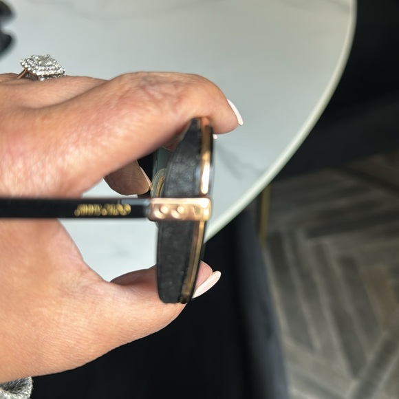 JIMMY CHOO "ELVA" unisex 54 mm rectangular frame sunglasses AUTHENTIC - Picture 15 of 15